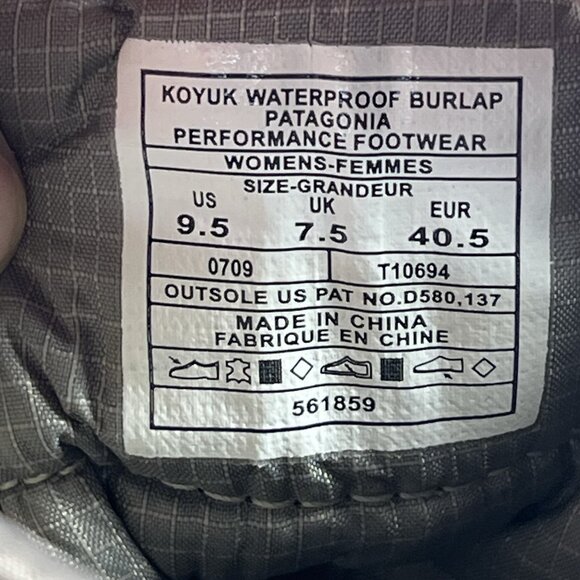 Patagonia Koyuk Women Size 9.5 Waterproof Velvet Brown Snow Boots T10690 - Picture 9 of 9